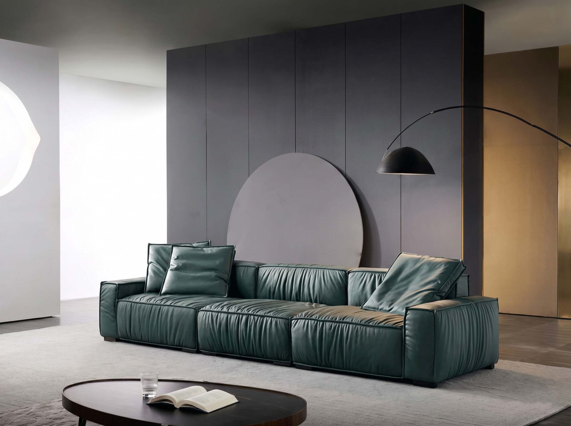 The Jazlyn Vegan Leather Sofa