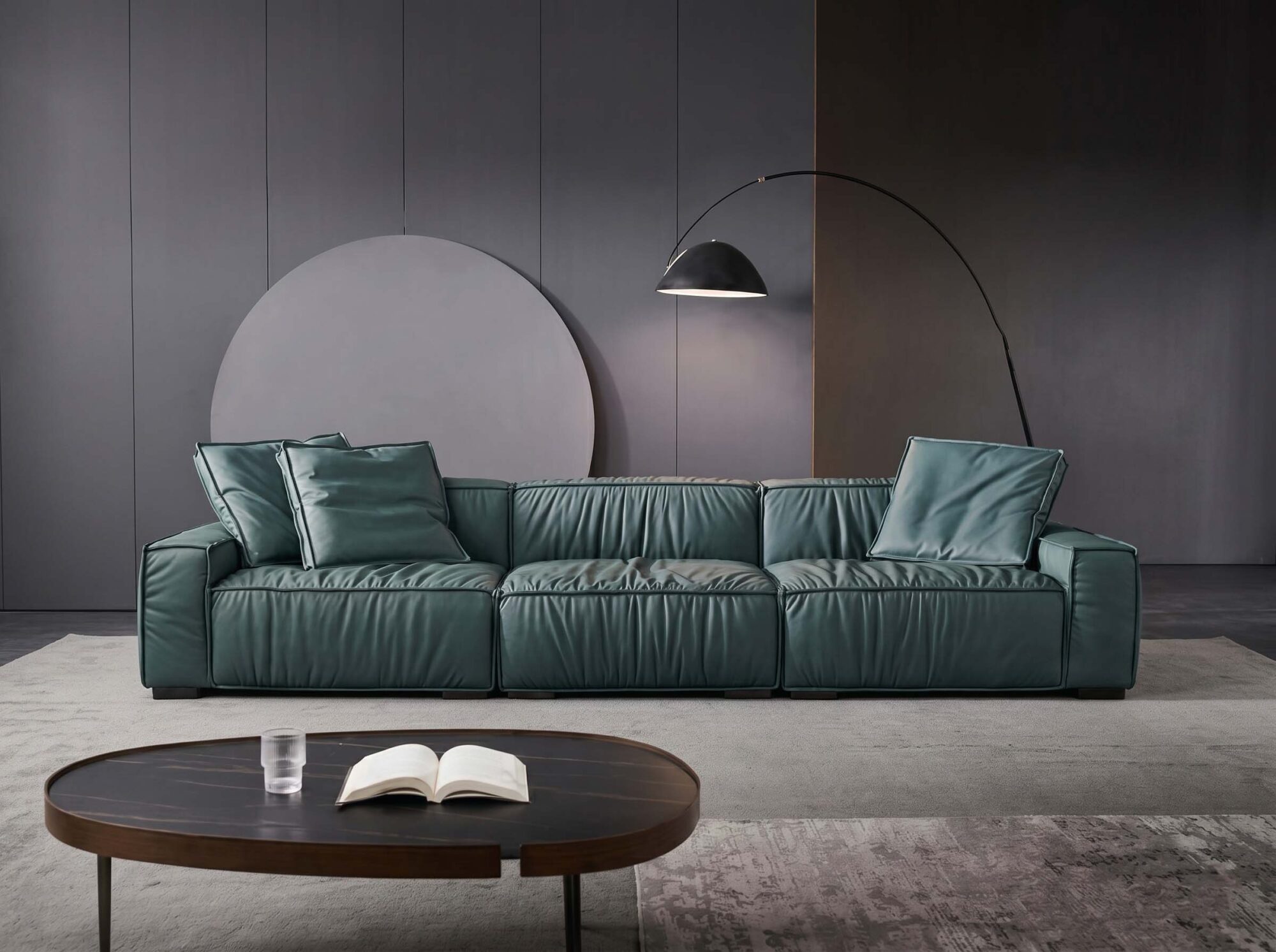 The Jazlyn Vegan Leather Sofa