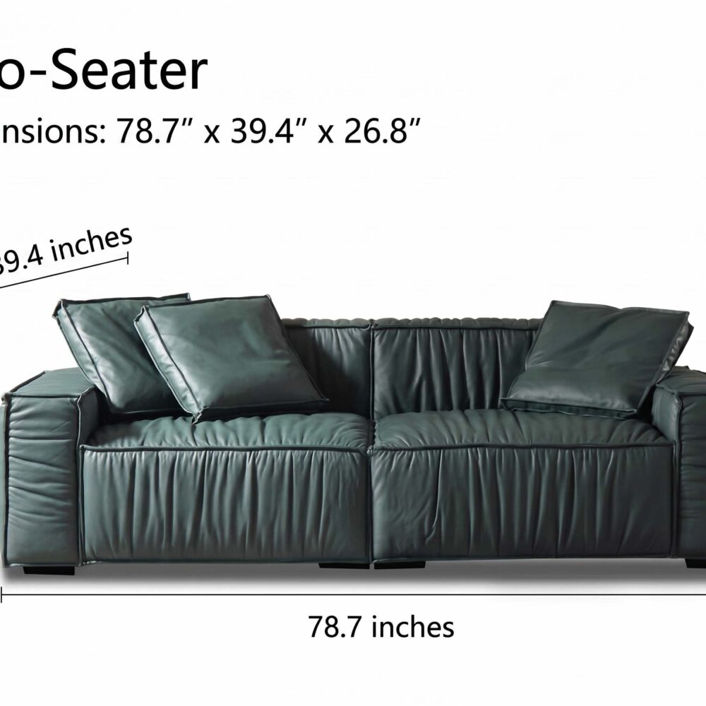 The Jazlyn Vegan Leather Sofa