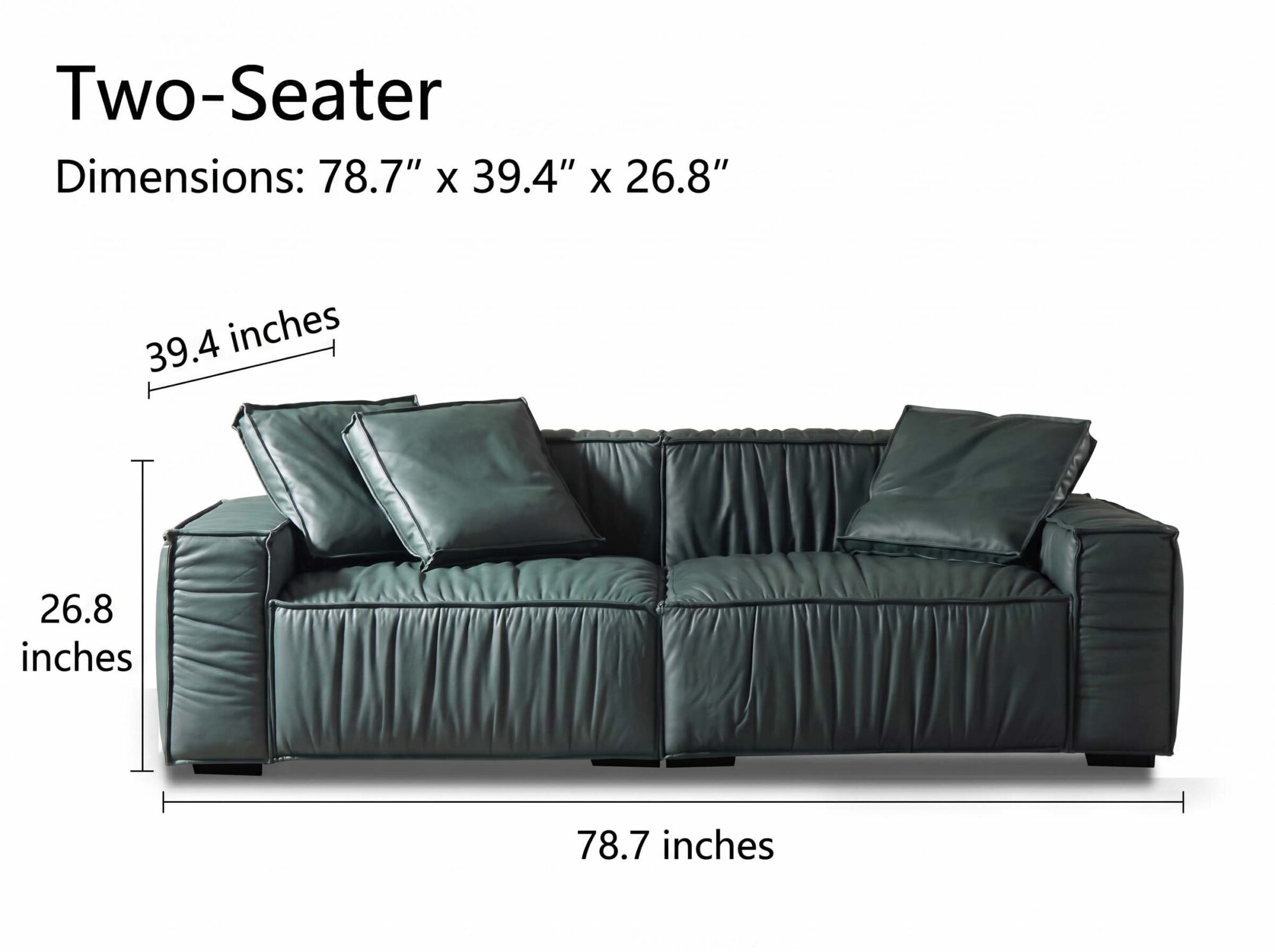 The Jazlyn Vegan Leather Sofa