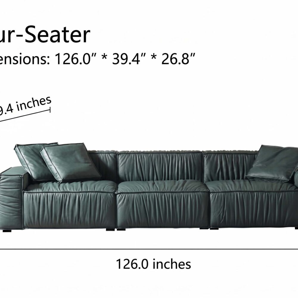 The Jazlyn Vegan Leather Sofa