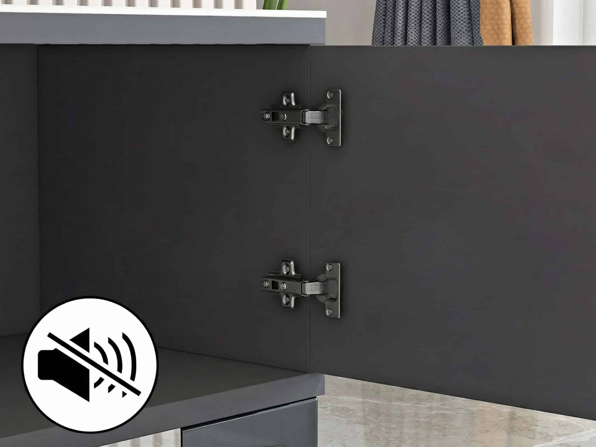 Living Room Black Glass Open Storage Cabinet TV Stand 相册图 #7 resized