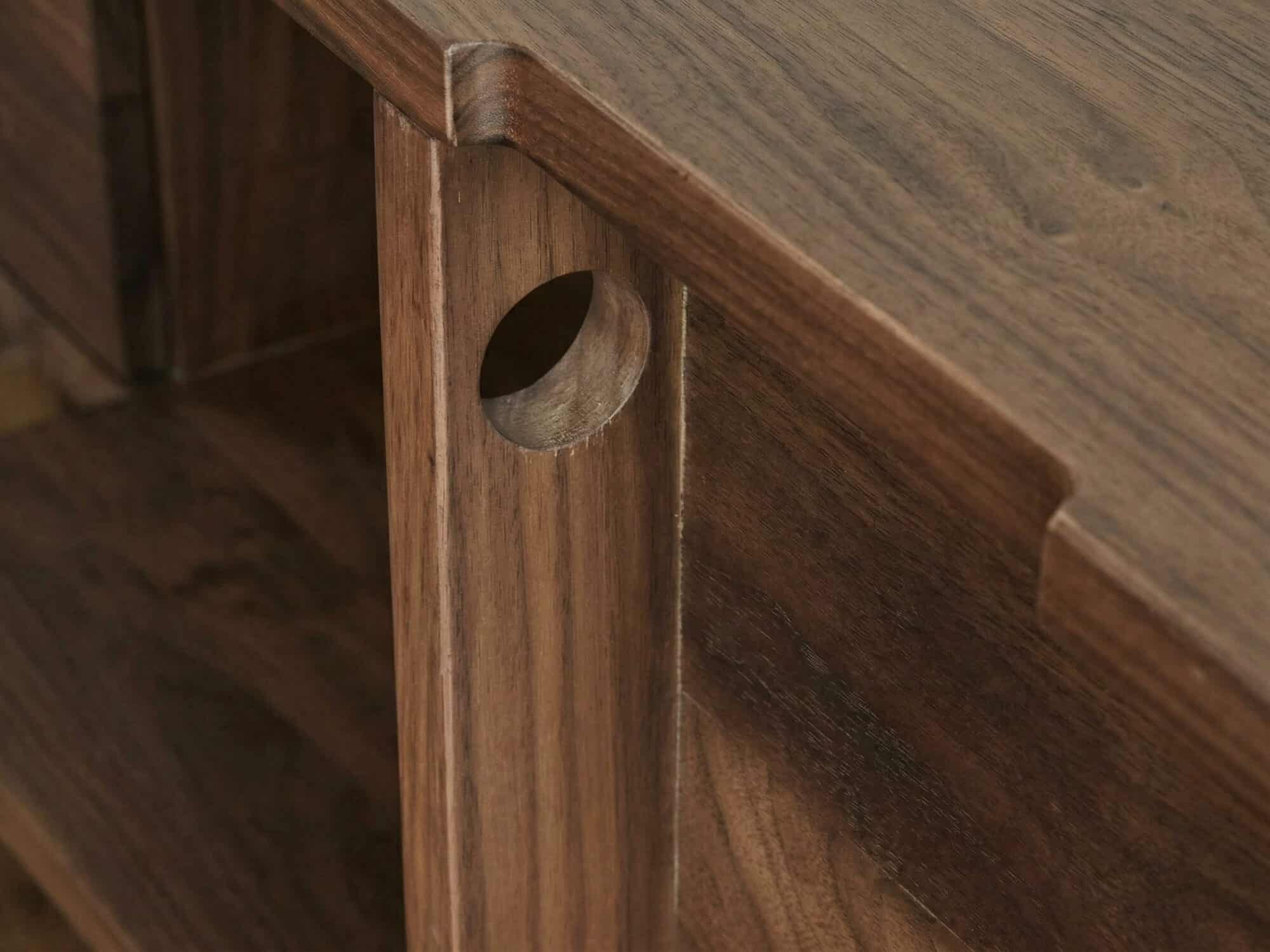 Mid-Century Modern Brown Wood Drawers Long TV Stand 相册图 #10 resized