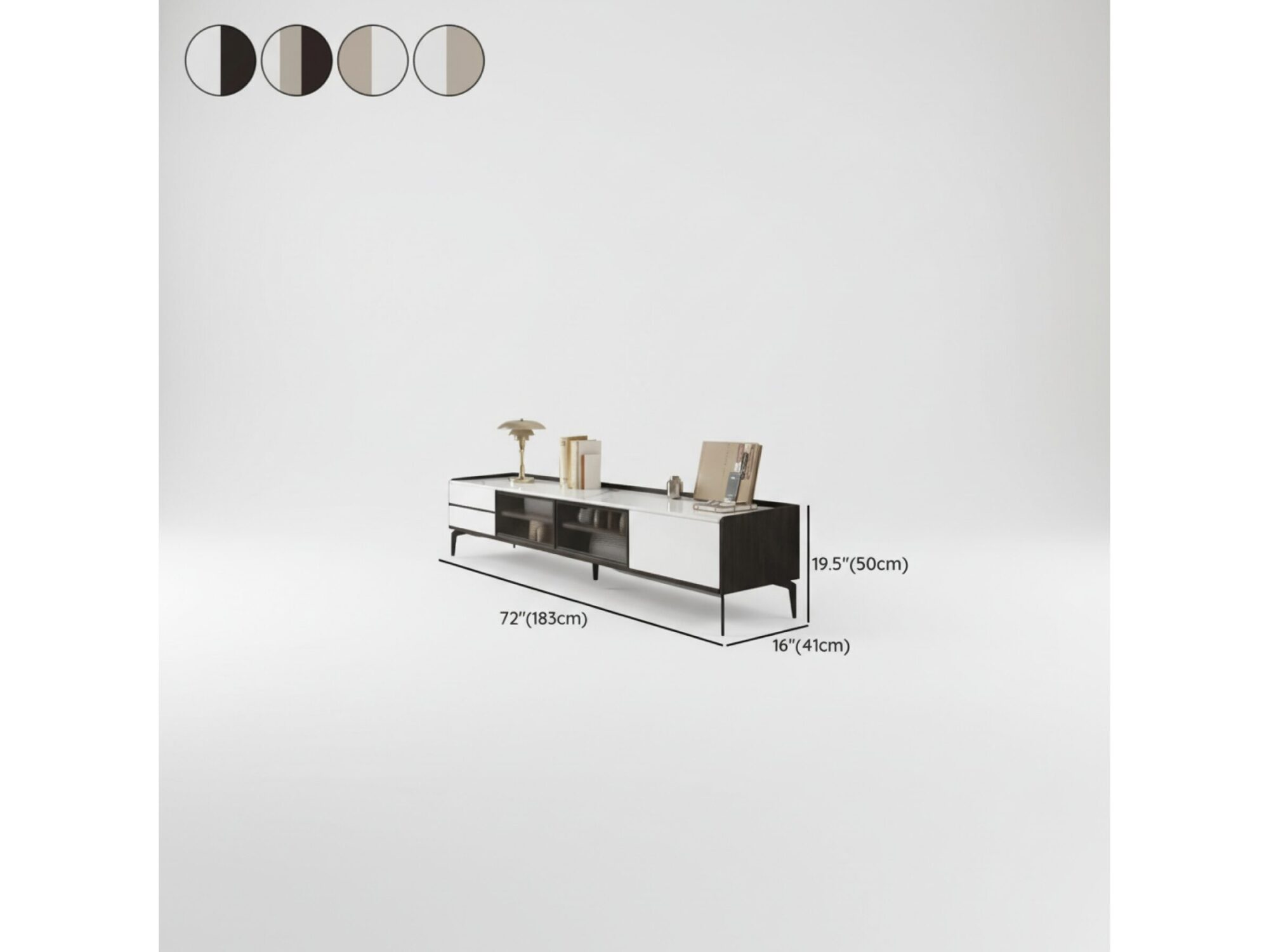 Modern Minimalist Tv Stand With Drawers And Marble Top 9