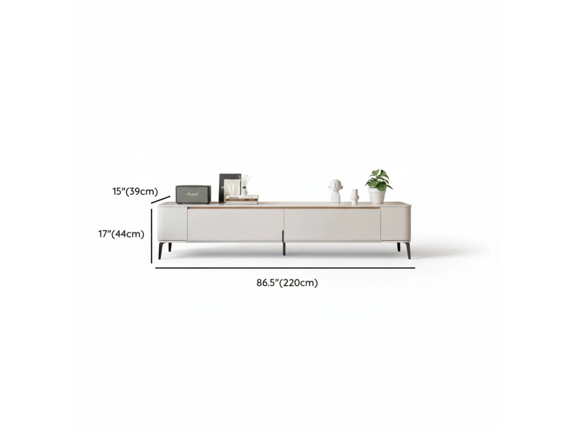 Modern Minimalist White Tv Stand With Storage 11