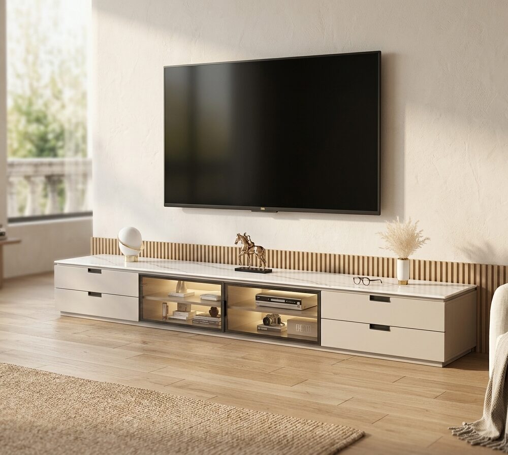 Modern Rectangular Stone Living Room White Led Tv Stand 1 Translated 20260331 092954
