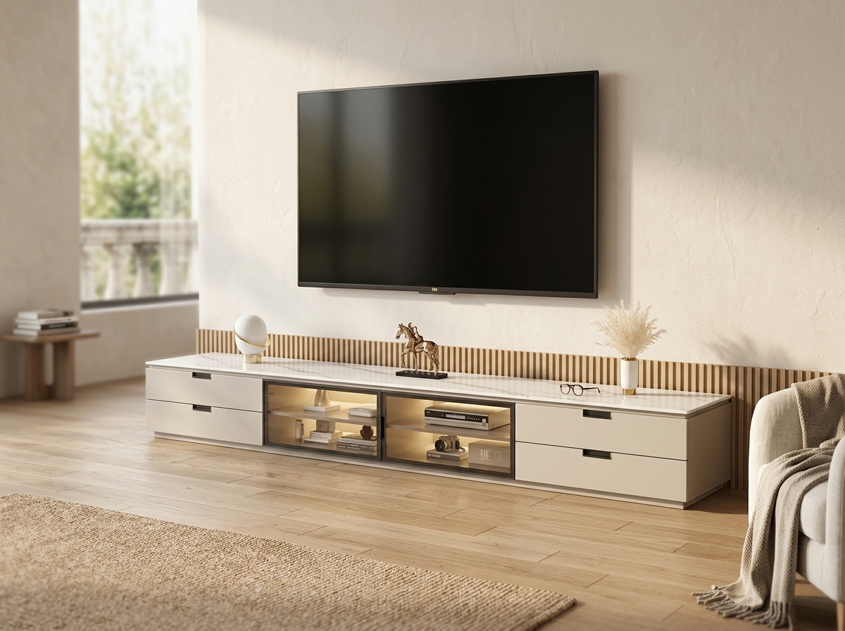 Modern Rectangular Stone Living Room White Led Tv Stand 1 Translated 20260331 092954