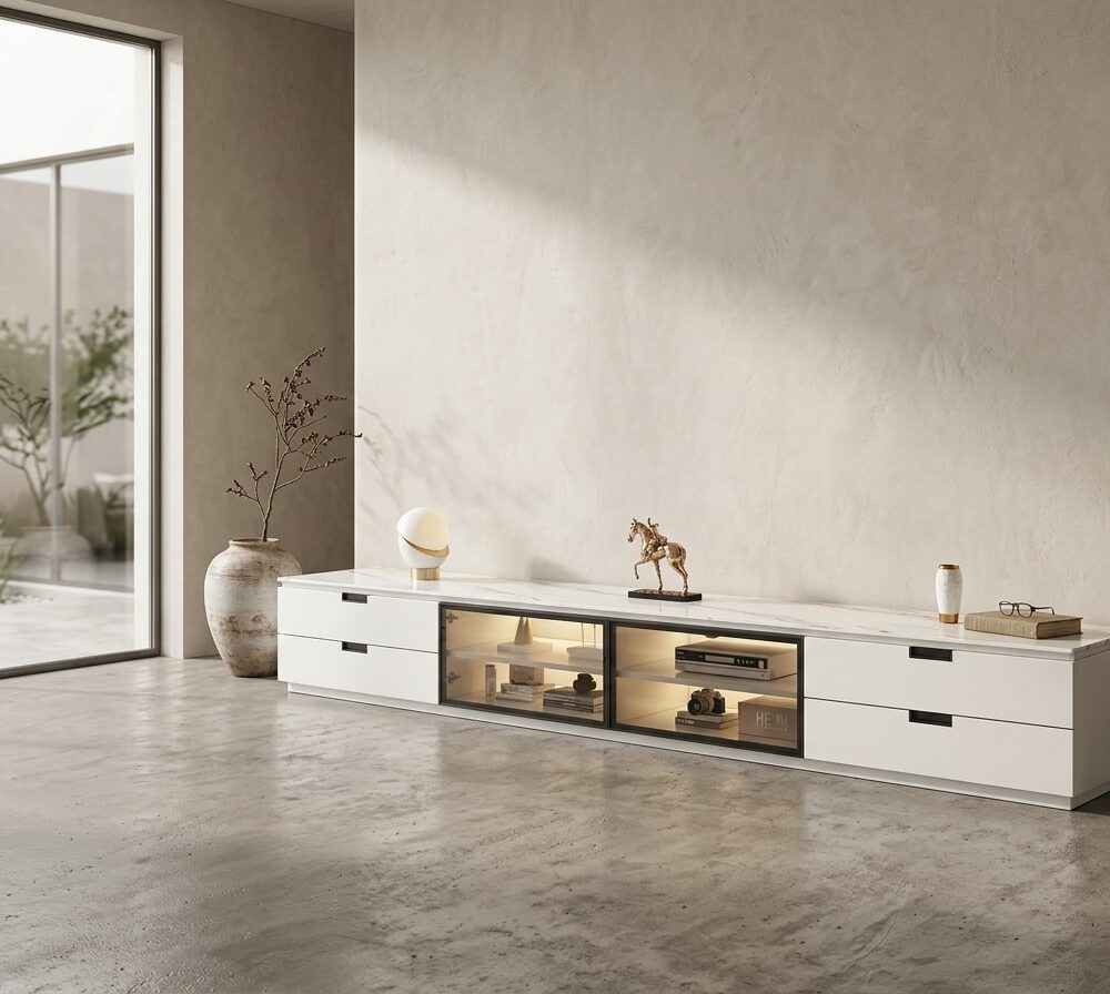 Modern Rectangular Stone Living Room White Led Tv Stand 3 Translated 20260331 093445