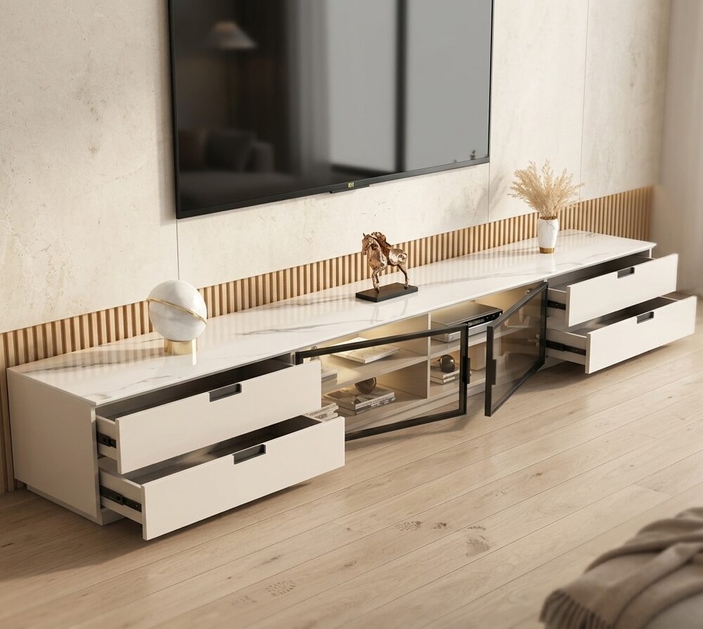 Modern Rectangular Stone Living Room White Led Tv Stand 6 Translated 20260331 093605