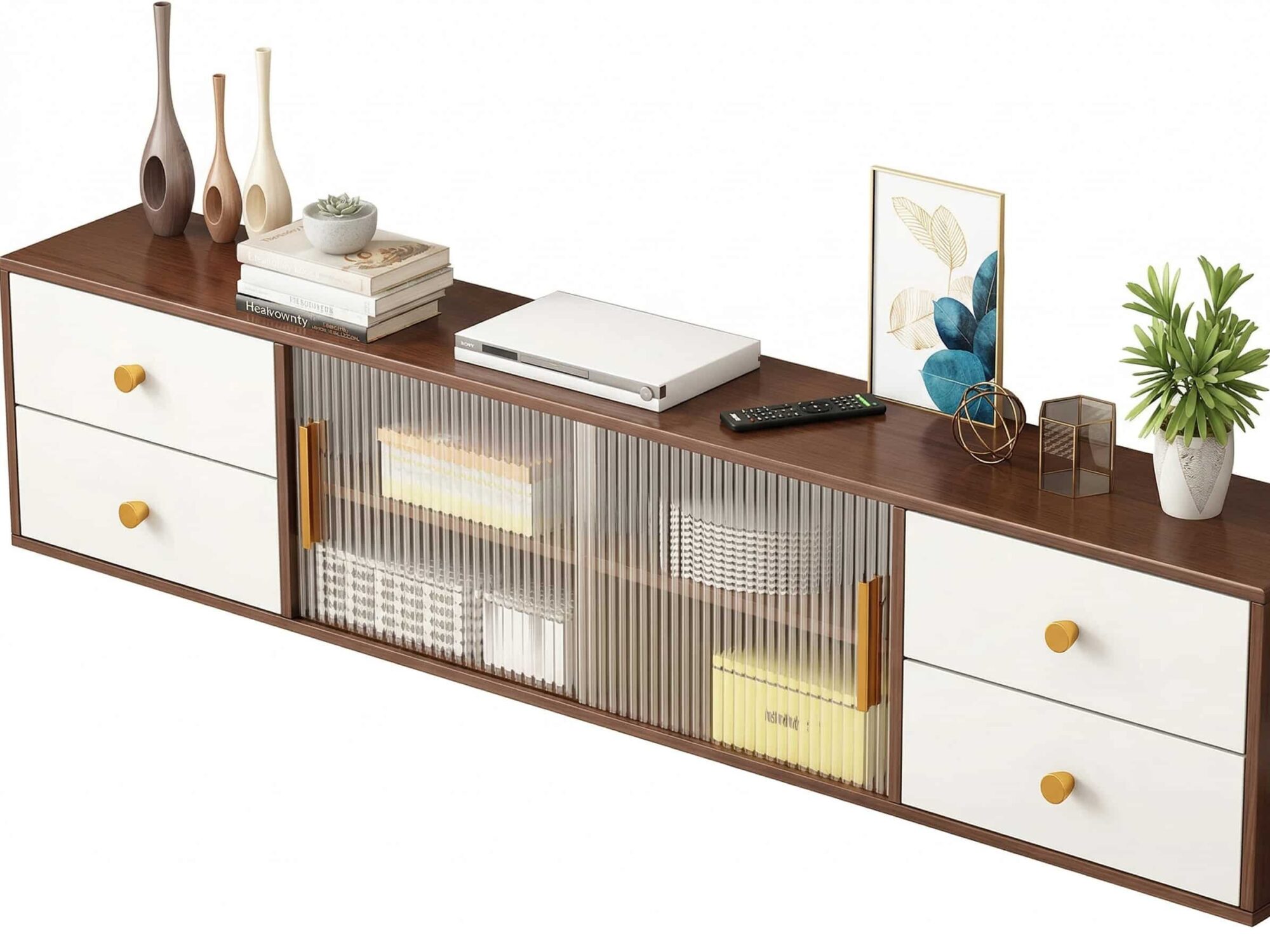 modern-walnut-wood-tv-stand-with-storage-cabinet-2 Modern Walnut Wood Tv Stand With Storage Cabinet 2