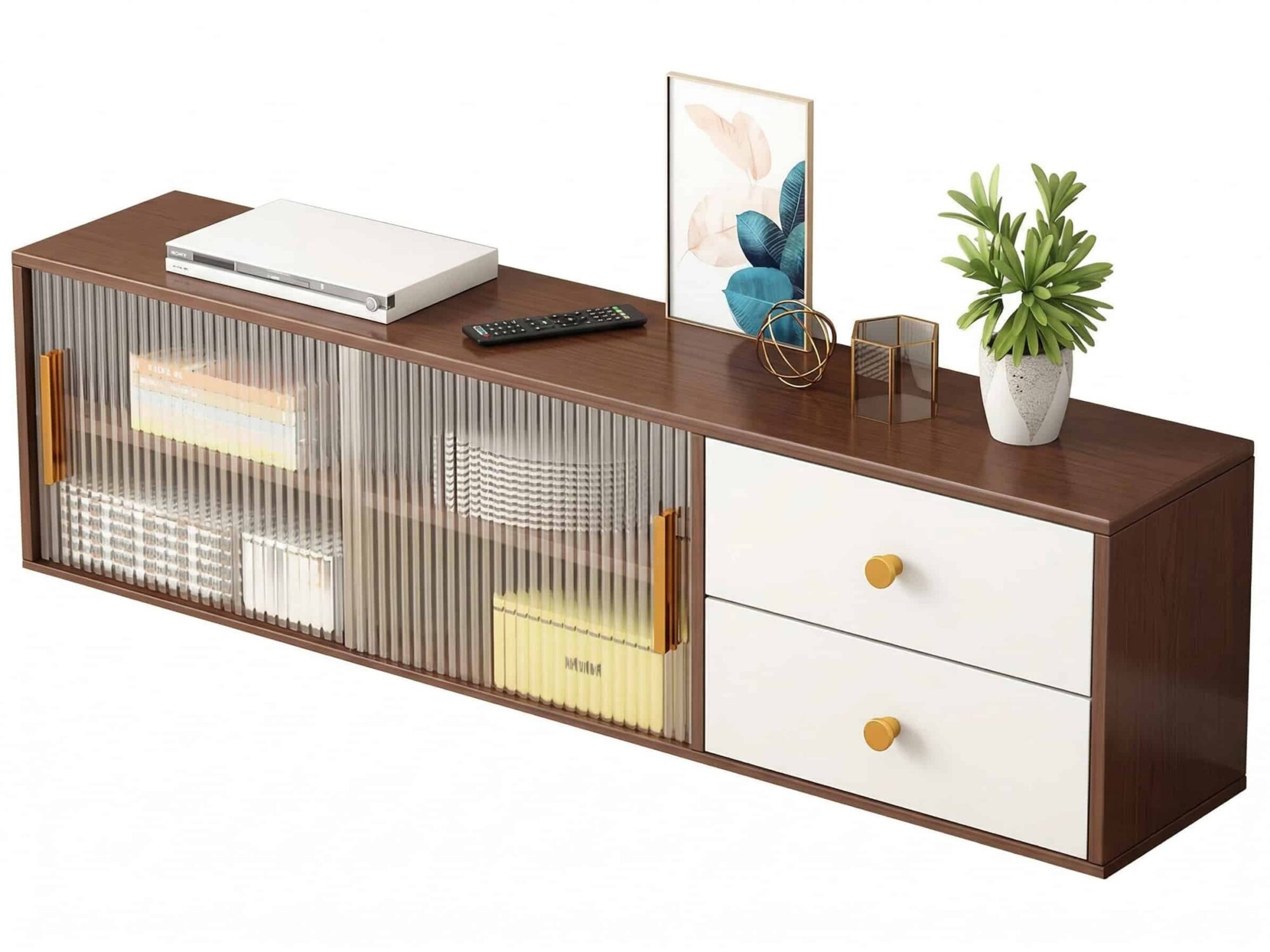 modern-walnut-wood-tv-stand-with-storage-cabinet-3 Modern Walnut Wood Tv Stand With Storage Cabinet 3