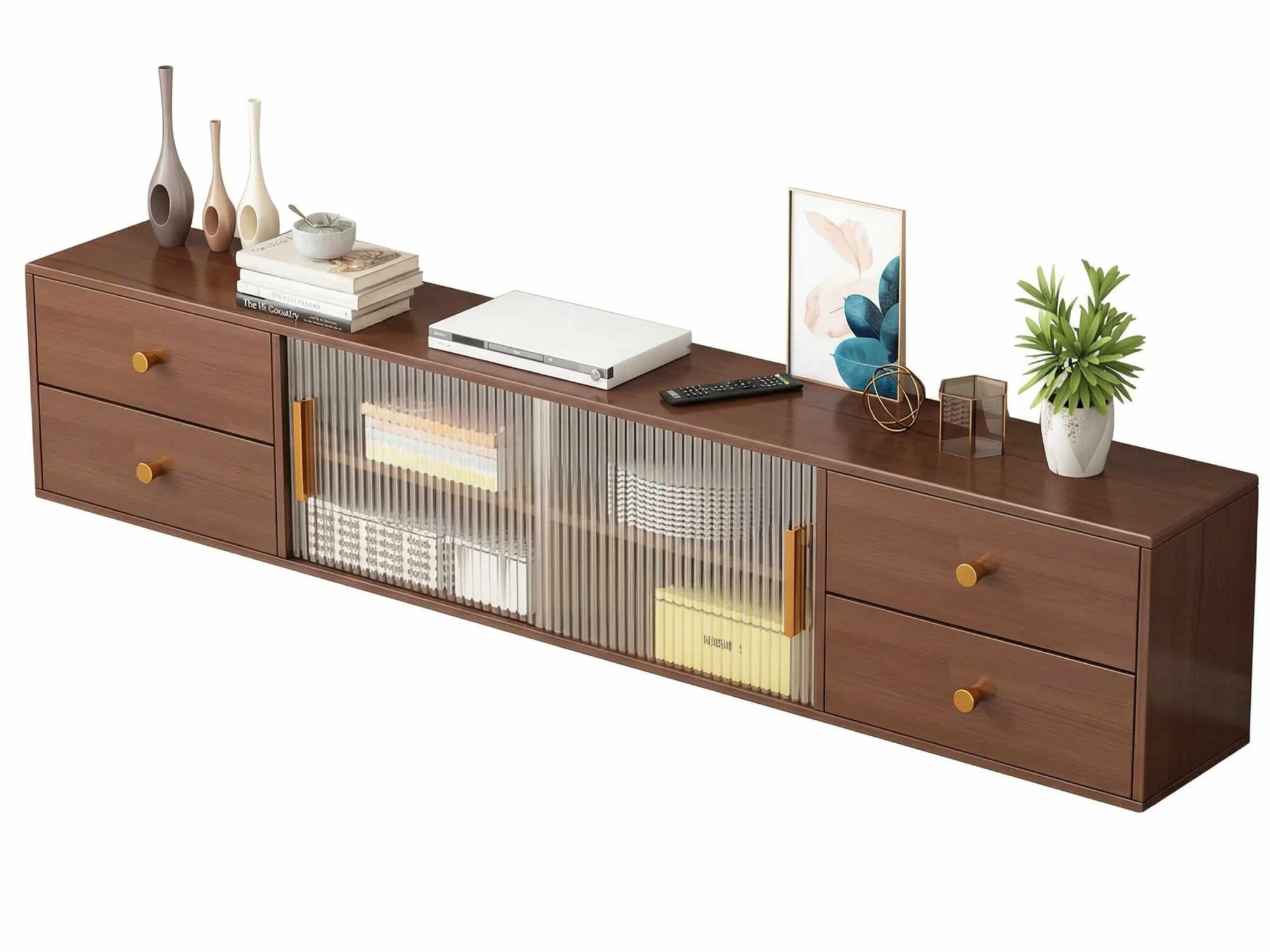 modern-walnut-wood-tv-stand-with-storage-cabinet-5 Modern Walnut Wood Tv Stand With Storage Cabinet 5