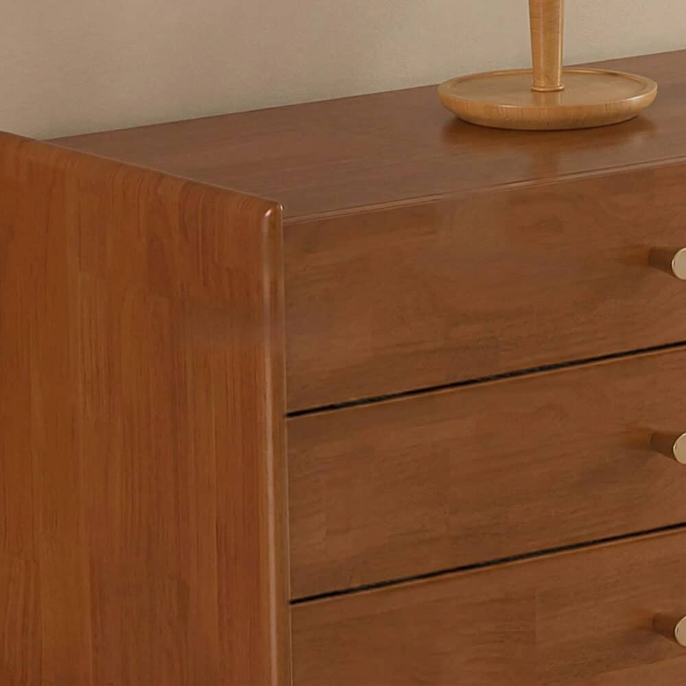 Nut-Brown Oak Medium Wood Tone TV Stand with Storage 相册图 #12 resized