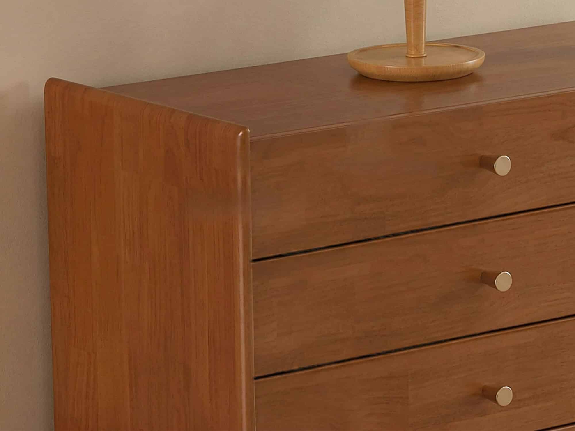 Nut-Brown Oak Medium Wood Tone TV Stand with Storage 相册图 #12 resized