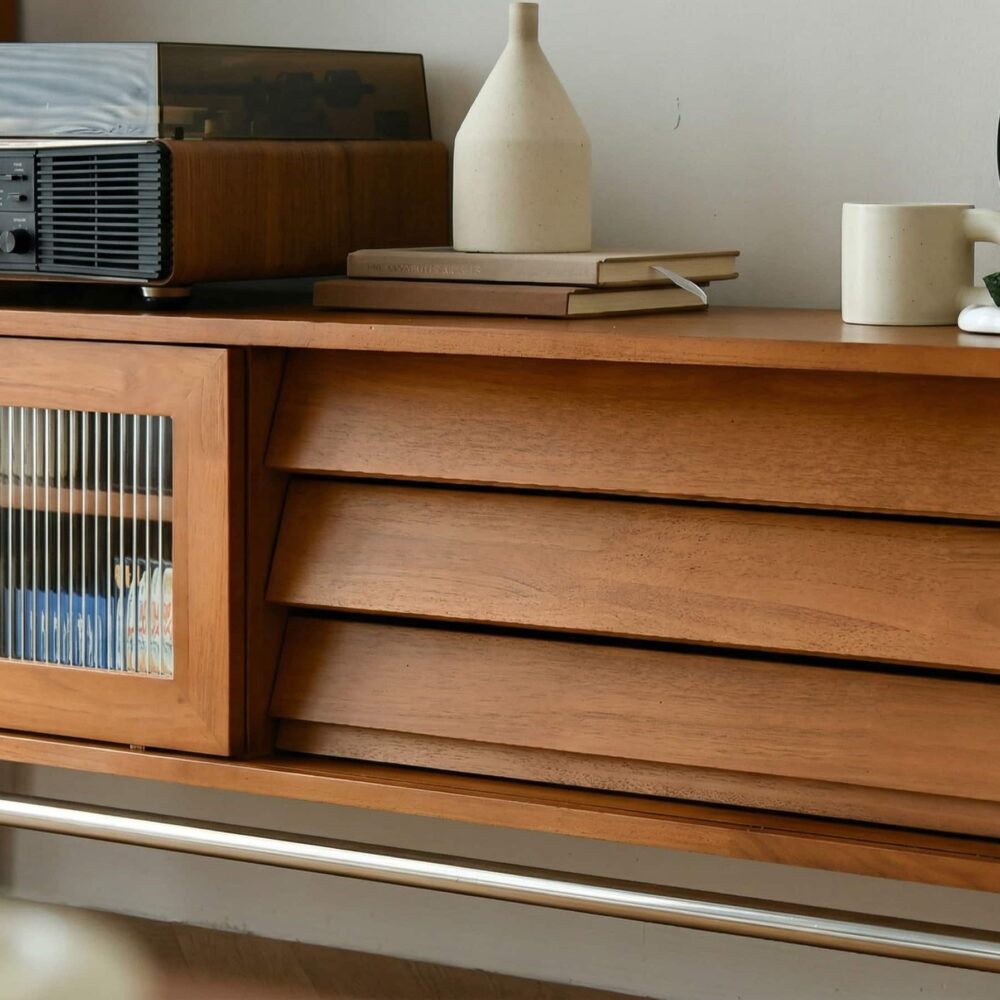Scandinavian Brown Rubberwood Shelves Cabinet Tv Stand 9 25cfb8e9 Fa6d 4559 9e45 Bef6cce62a9c 2