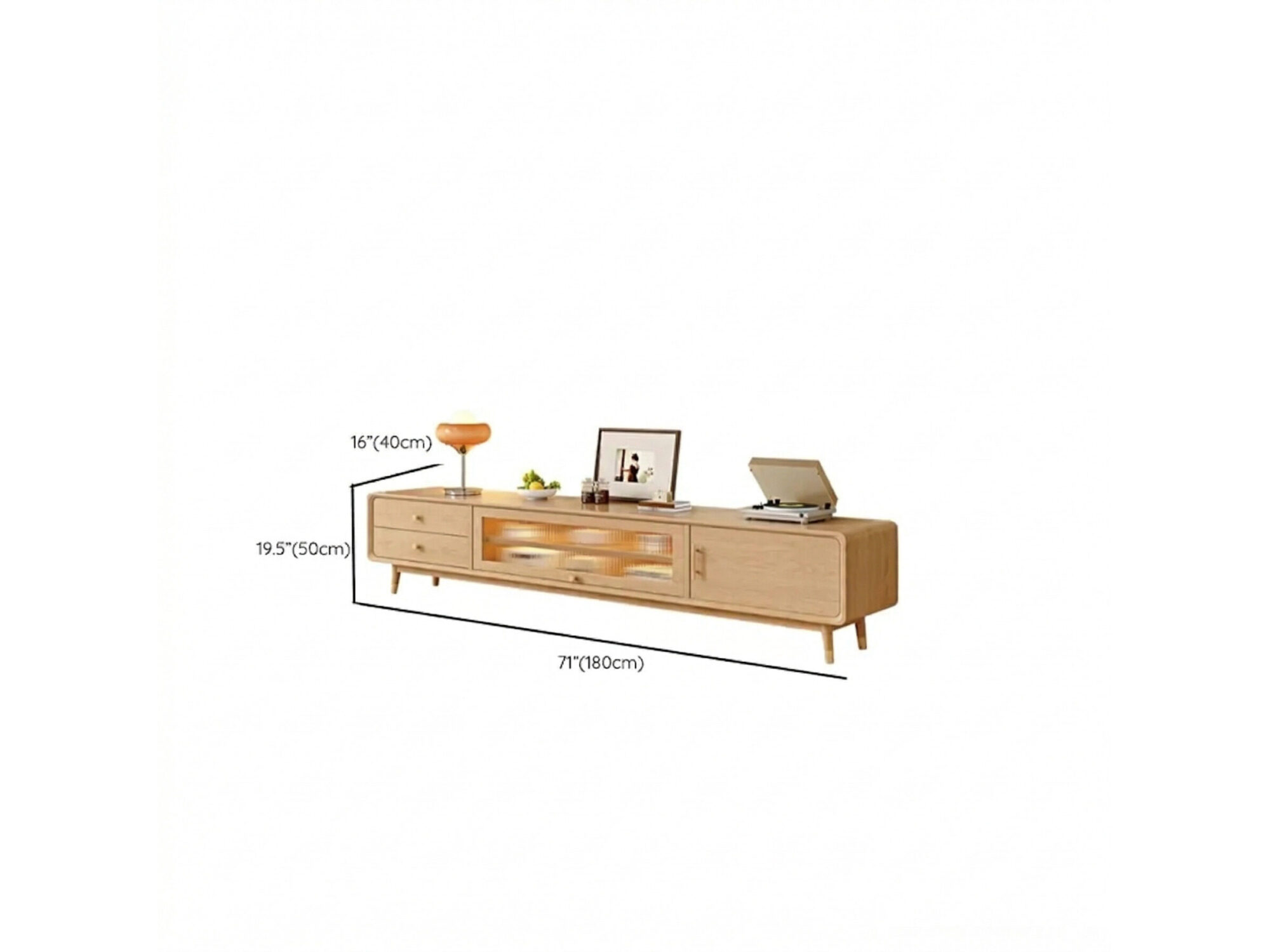 Scandinavian Natural Wood Cabinet Drawers Tv Stand 11