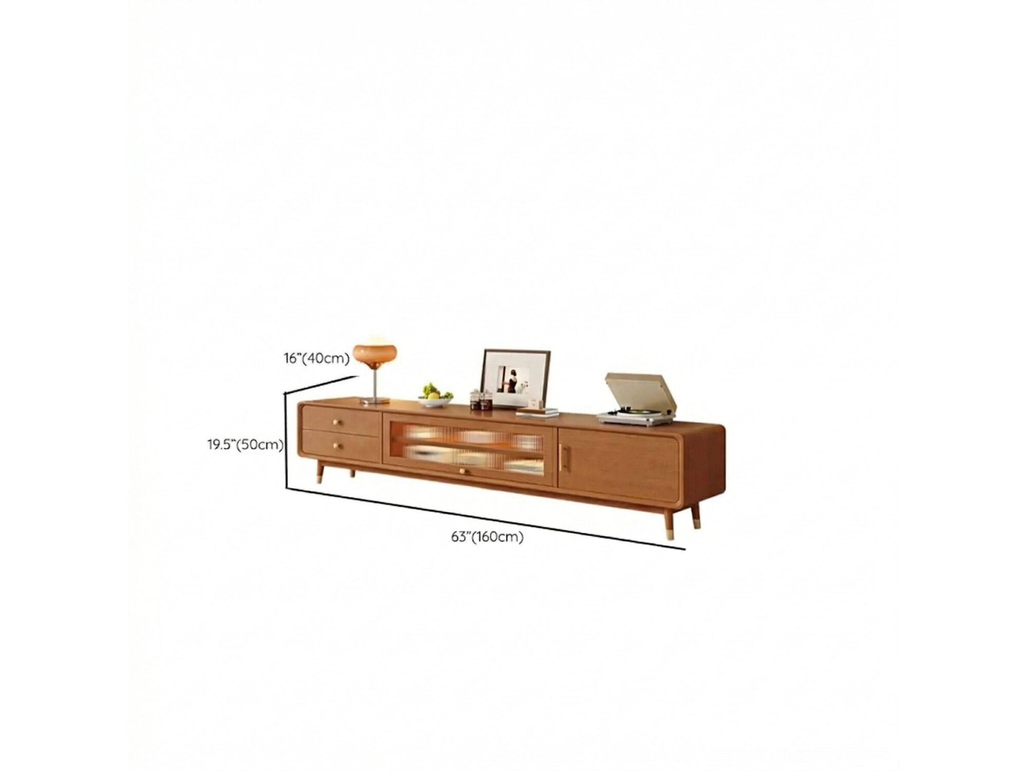 Scandinavian Natural Wood Cabinet Drawers Tv Stand 15
