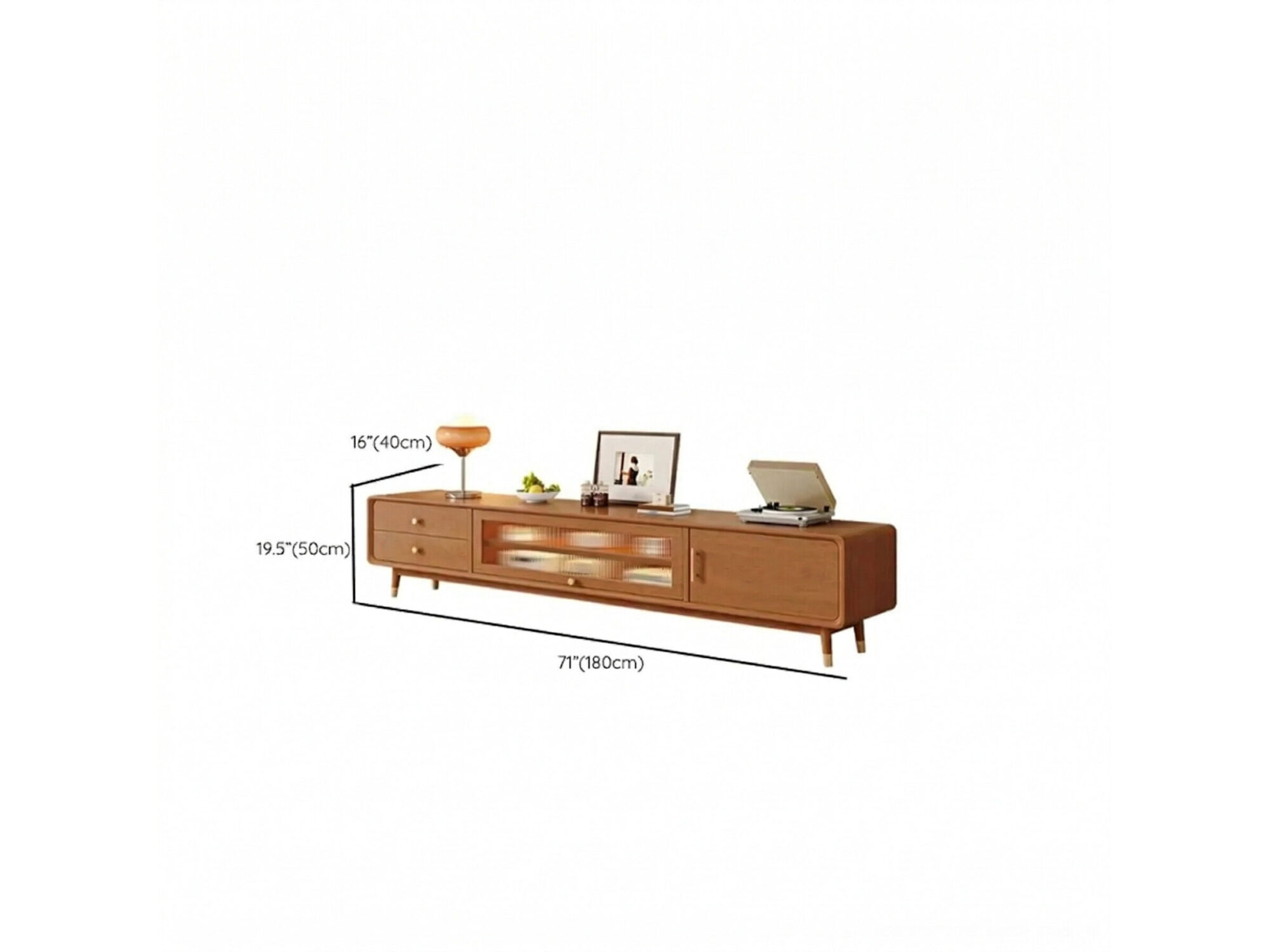 Scandinavian Natural Wood Cabinet Drawers Tv Stand 17