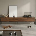 Scandinavian Walnut Sideboard With Drawers Tv Stand 1