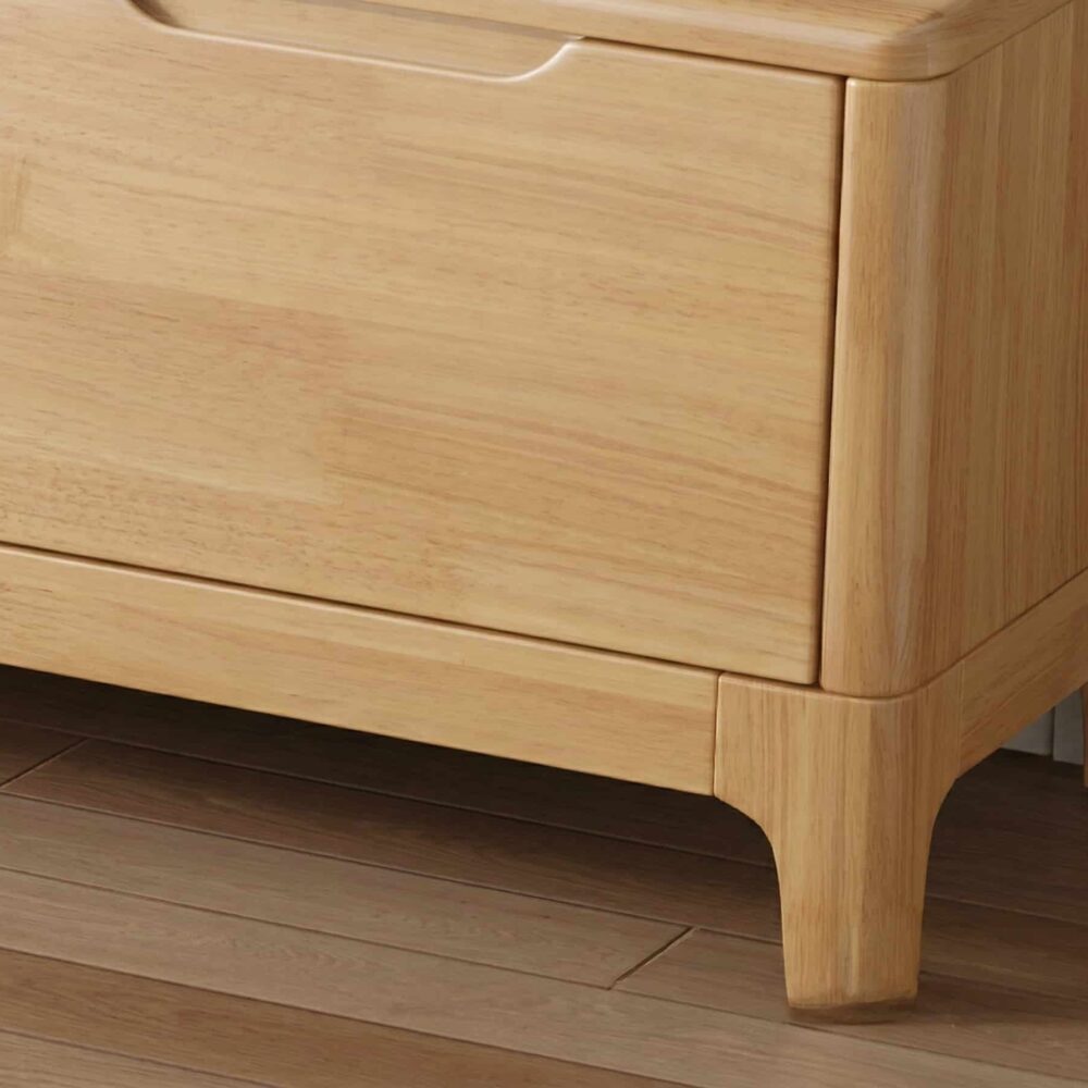 Scandinavian Wood Tv Stand With Storage Drawers 8