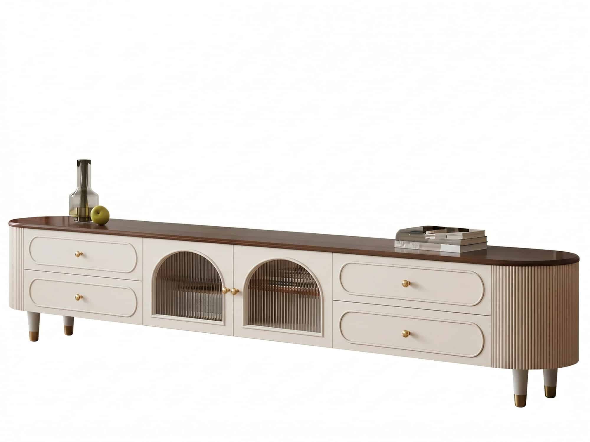 Scandinavian Wooden TV Stand with Cabinet Drawers - resized - 相册图 #6 Scandinavian Wooden TV Stand with Cabinet Drawers 相册图 #6 resized