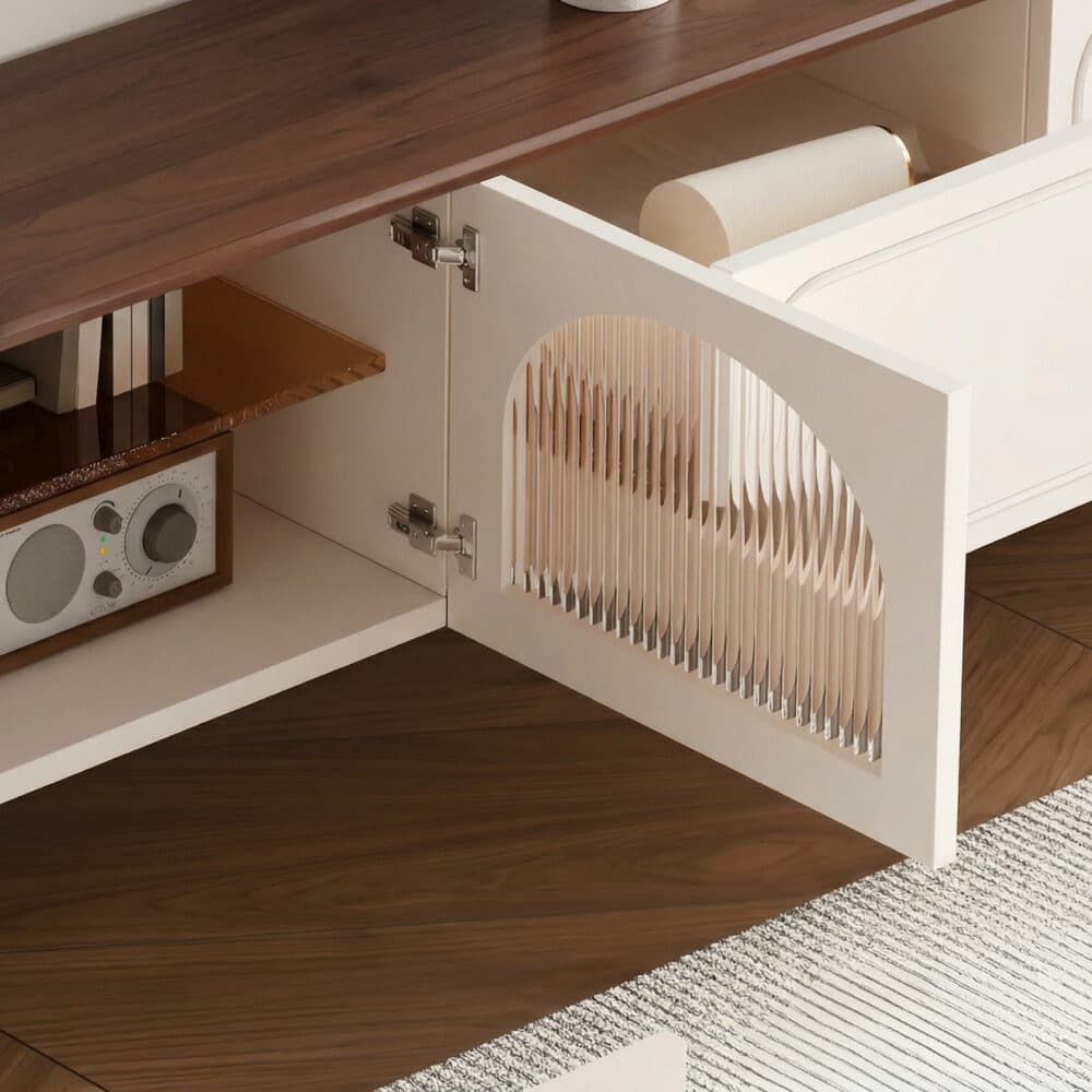 Scandinavian Wooden TV Stand with Cabinet Drawers - resized - 相册图 #7 Scandinavian Wooden TV Stand with Cabinet Drawers 相册图 #7 resized
