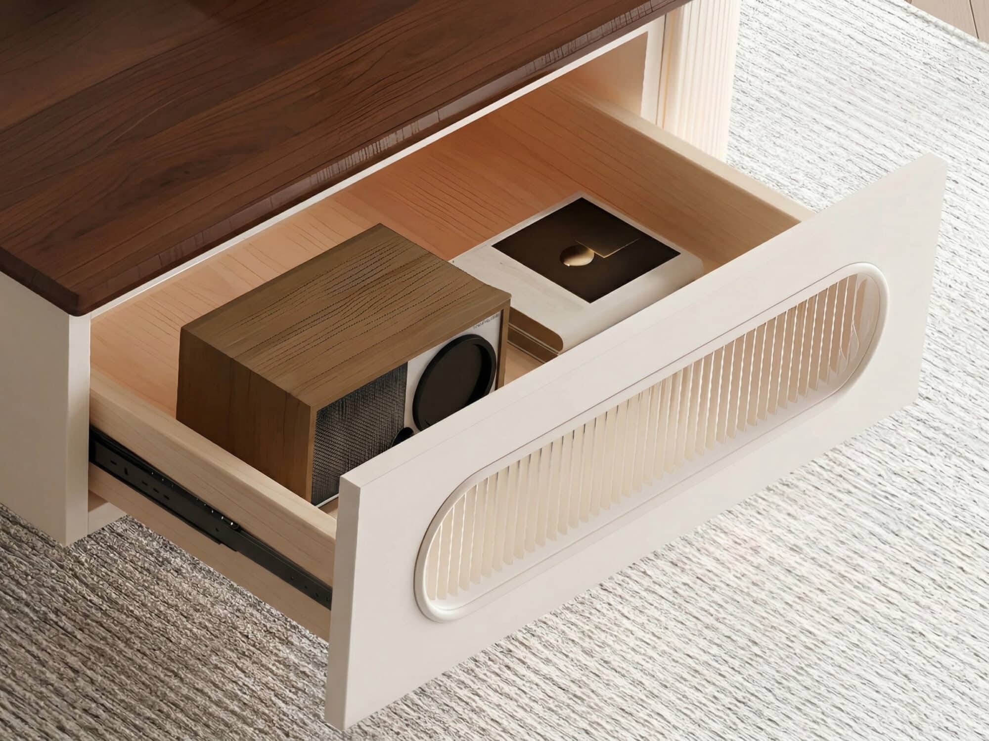 Scandinavian Wooden TV Stand with Cabinet Drawers - resized - 相册图 #8 Scandinavian Wooden TV Stand with Cabinet Drawers 相册图 #8 resized