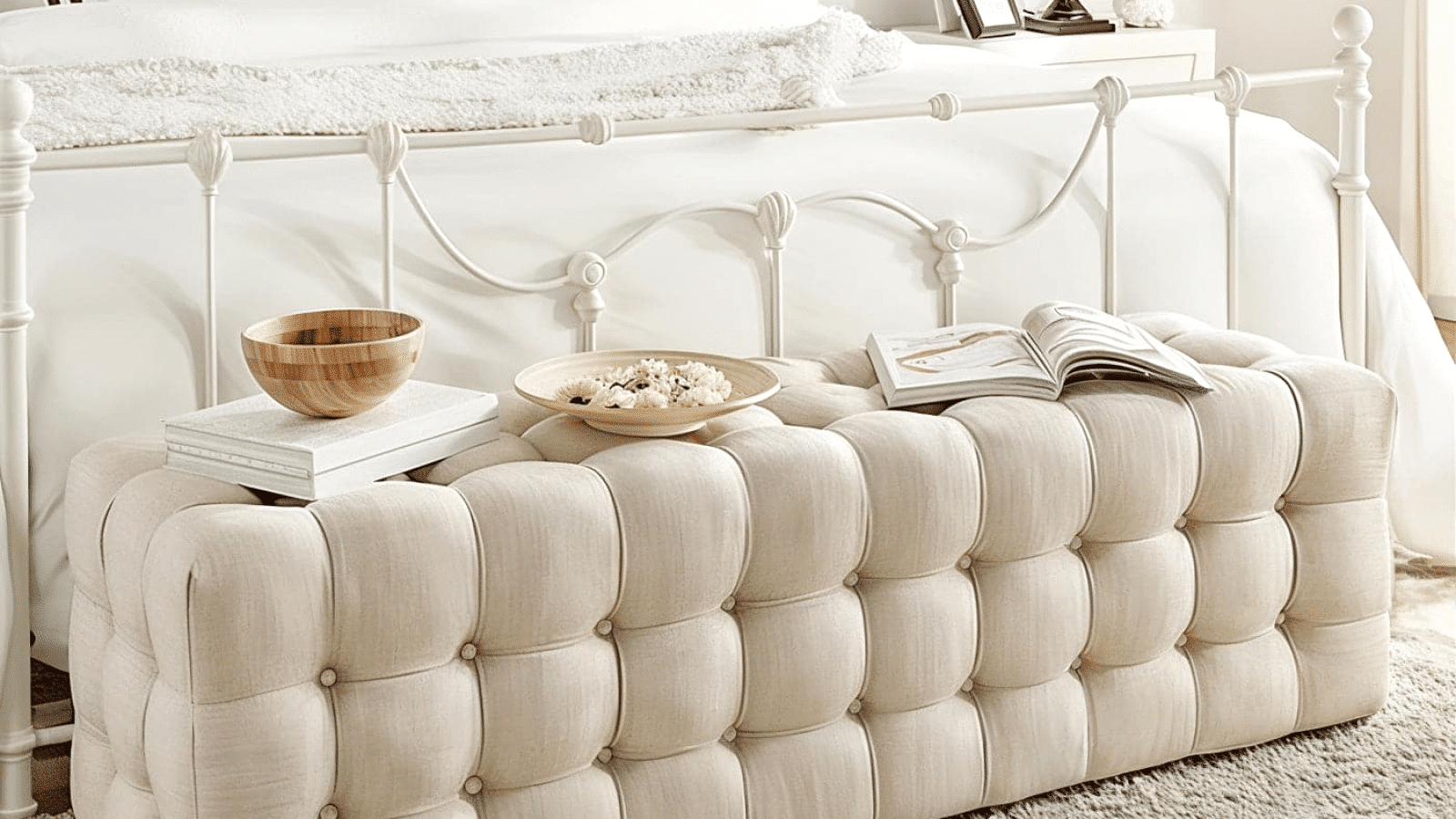 The Lora Linen Bench
