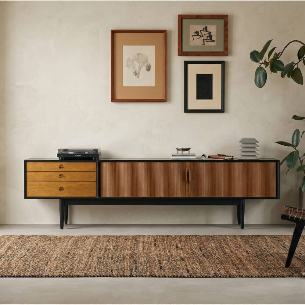 The Retro Walnut TV Stand 商品主图 scene