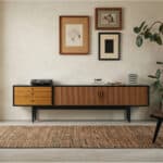 The Retro Walnut TV Stand 商品主图 scene
