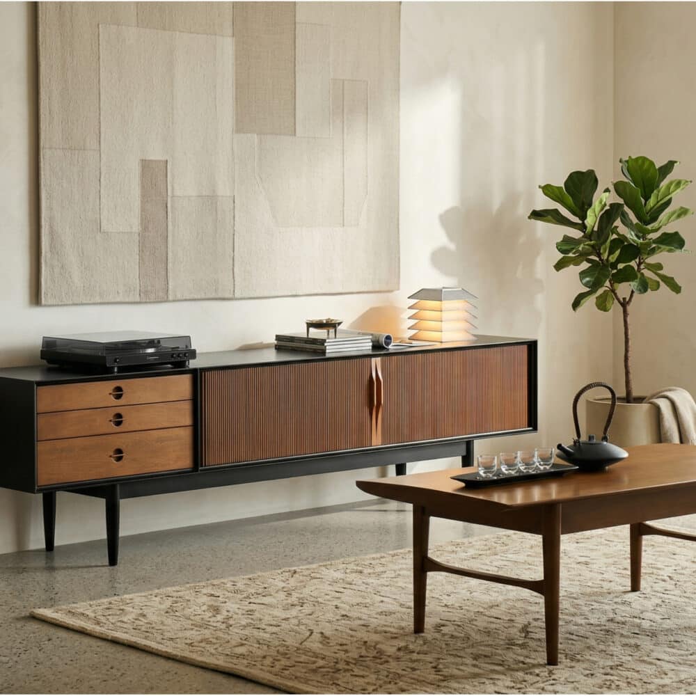 The Retro Walnut TV Stand 相册图 #1 scene
