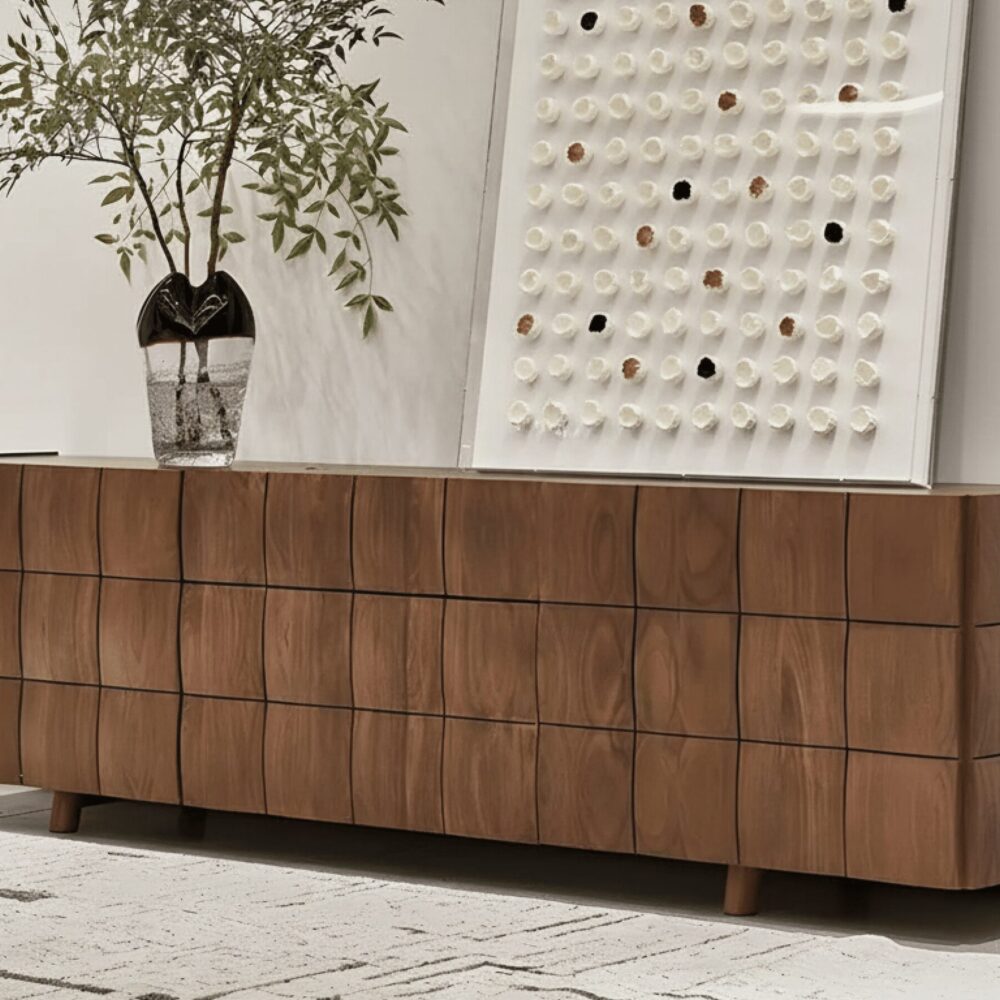 Traditional Brown Walnut Wood Cabinet Shelves Tv Stand 10 98671a70 71da 4977 B298 771e46f8df88