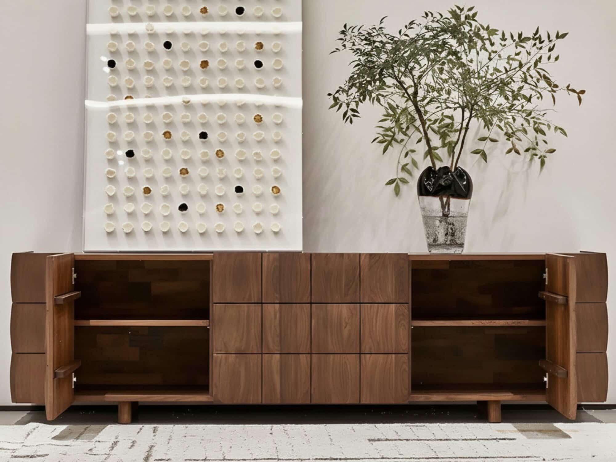 Traditional Brown Walnut Wood Cabinet Shelves Tv Stand 2 0f5a0d9e 5f12 4fc6 Bd16 7090610a4a6d