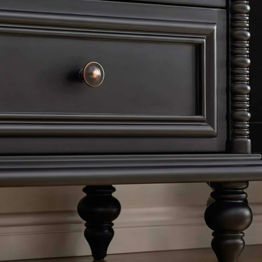Vintage Rectangle Elegant Black Tv Stand With Cabinet 16