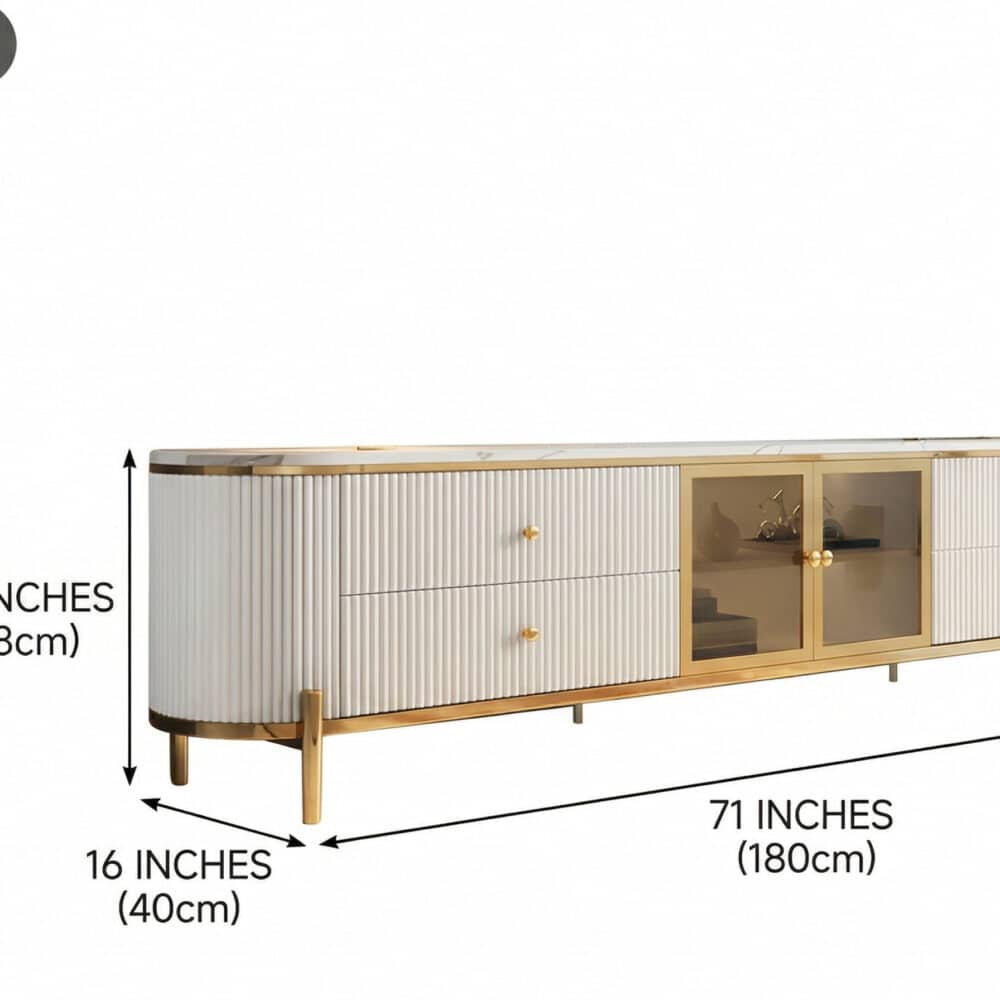 White Stone Drawers Shelves Long TV Stand with Legs - dimensions - 相册图 #6 White Stone Drawers Shelves Long TV Stand with Legs 相册图 #6 dimensions