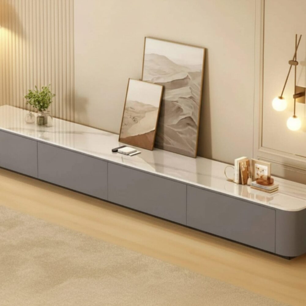 White Wood Drawers Tv Stand With Cable Management 10 3604f709 51e7 4aea 8eaf A35c64cfc296