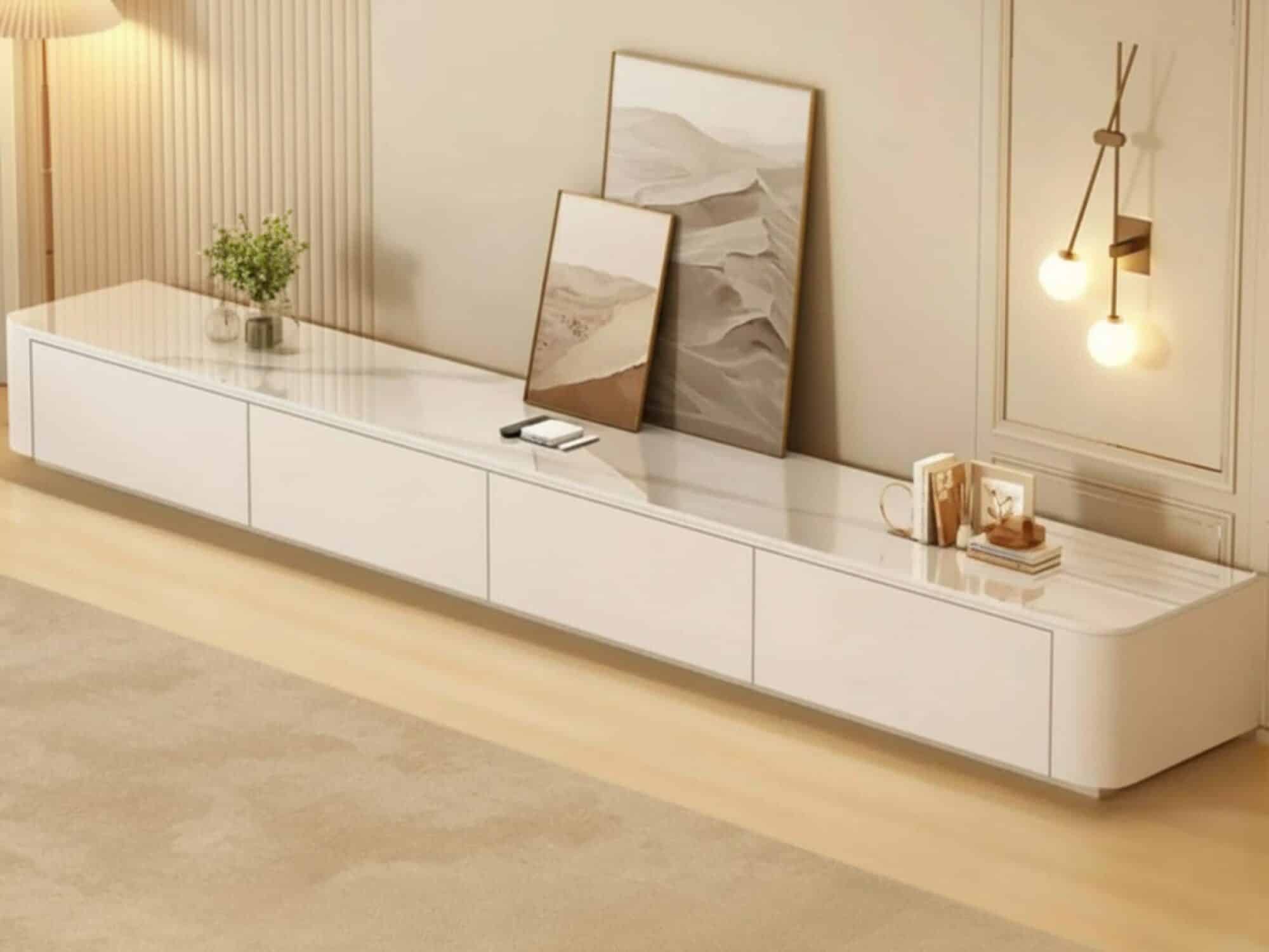 White Wood Drawers Tv Stand With Cable Management 11 7759f5c1 4e8c 4204 99e1 40c757c8f19f