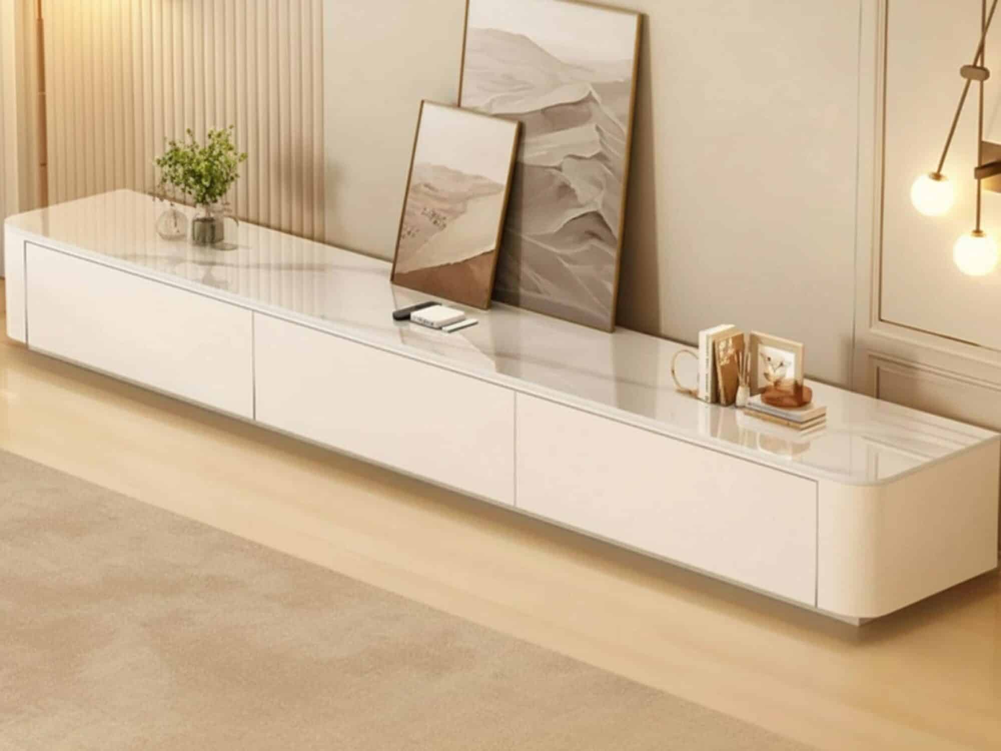 White Wood Drawers Tv Stand With Cable Management 17 B8911dcf 4284 437b 9b92 565b63815d49