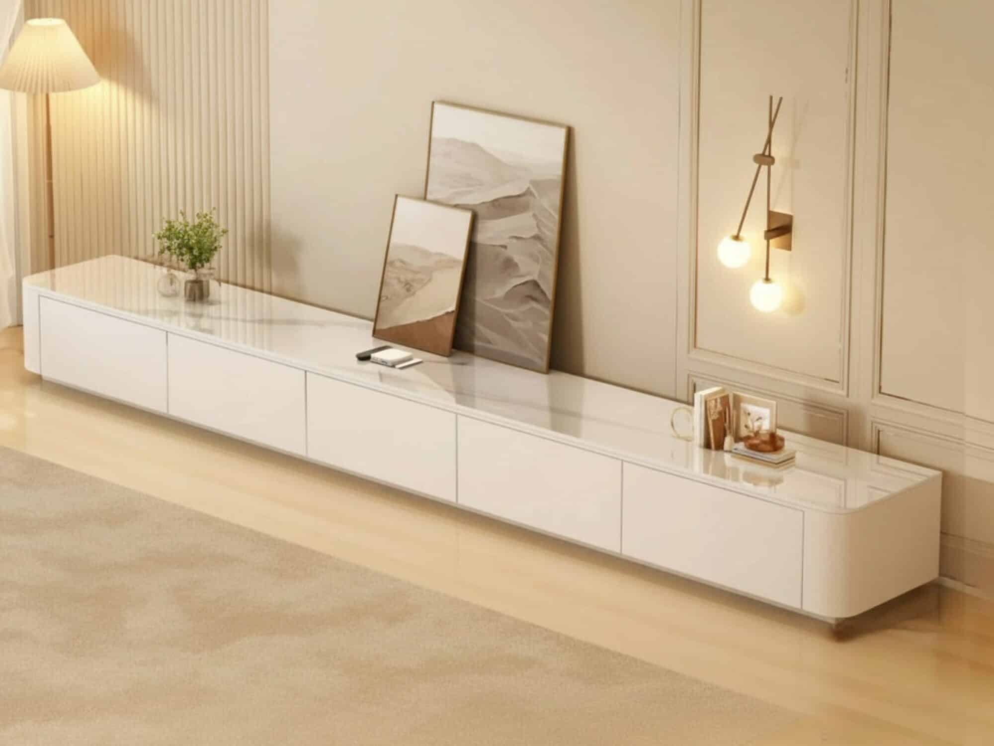 White Wood Drawers Tv Stand With Cable Management 6 15a492d7 3e81 4e8b Afd7 89055b243ece