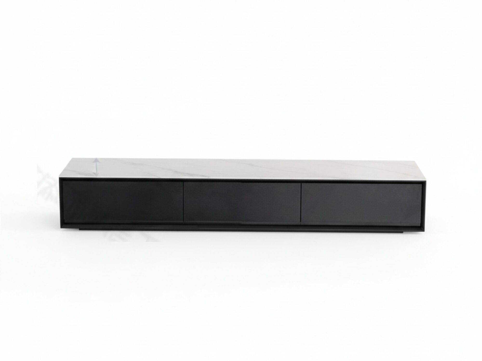 White Wood Slate Long Tv Stand With Drawers 7