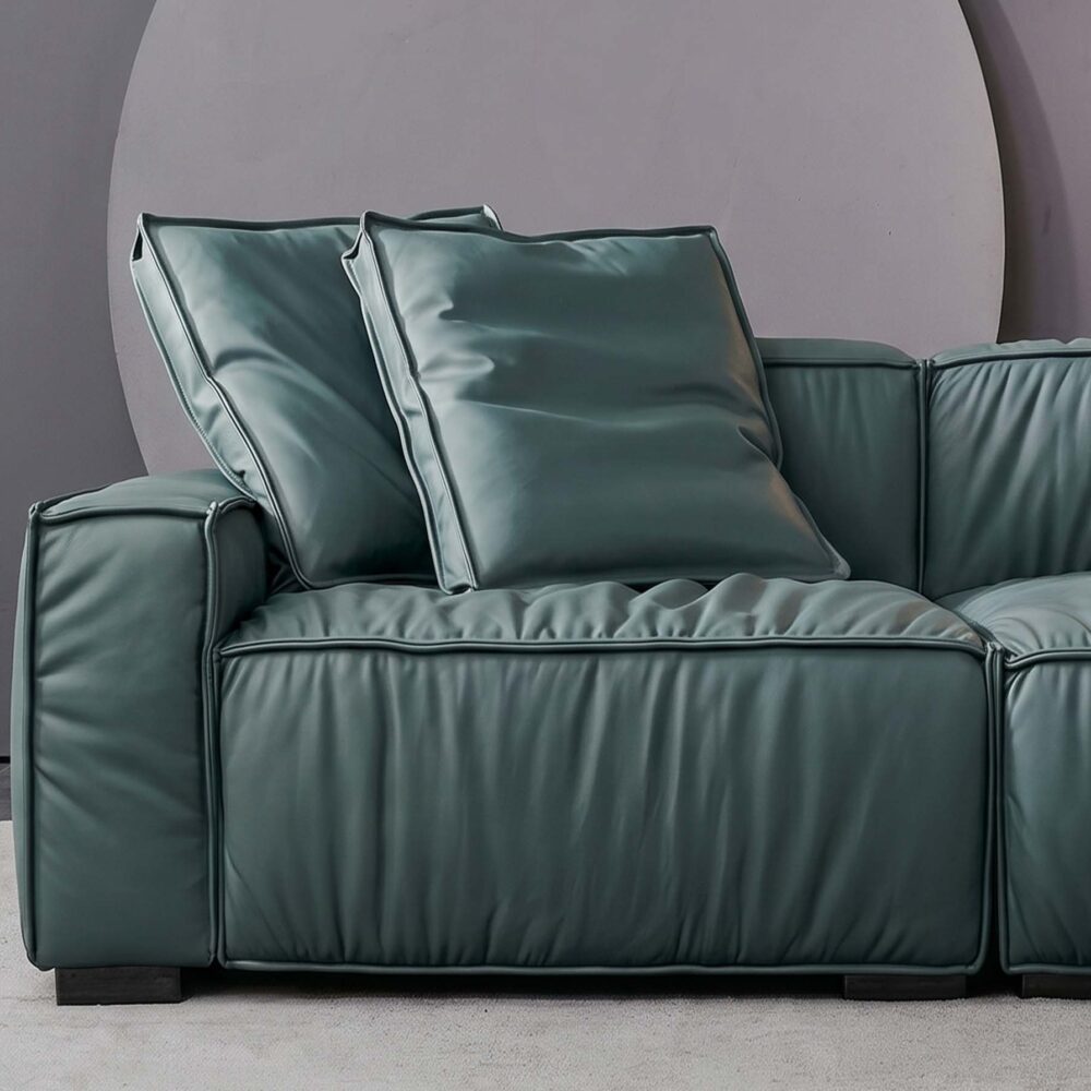 The Jazlyn Vegan Leather Sofa