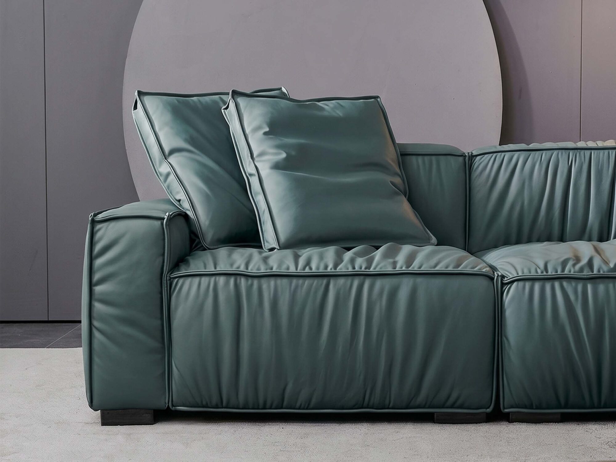 The Jazlyn Vegan Leather Sofa