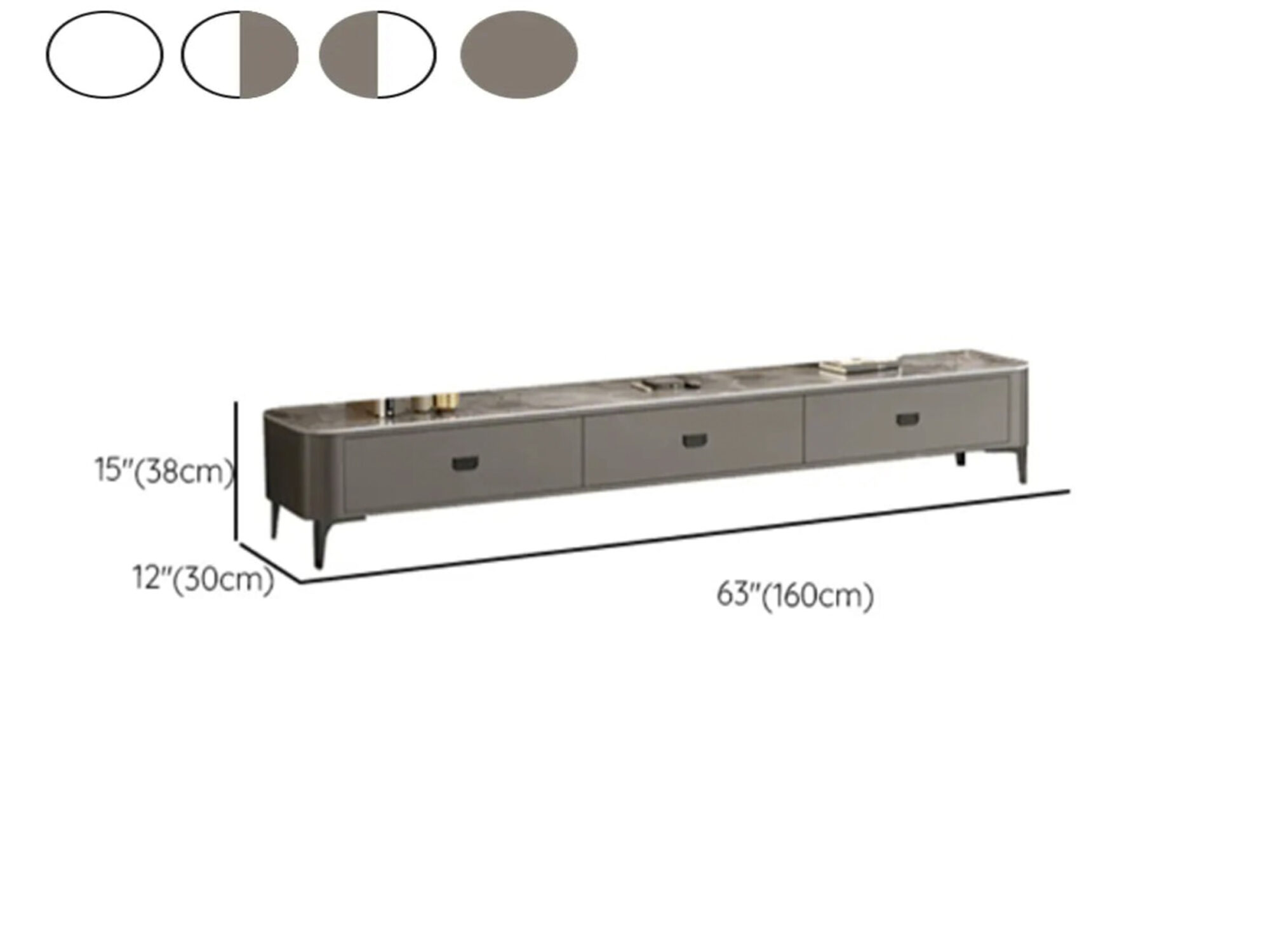 The Asher Marble Media Console