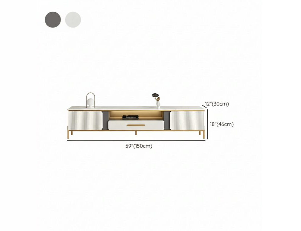 Ormau Glass Open TV Stand