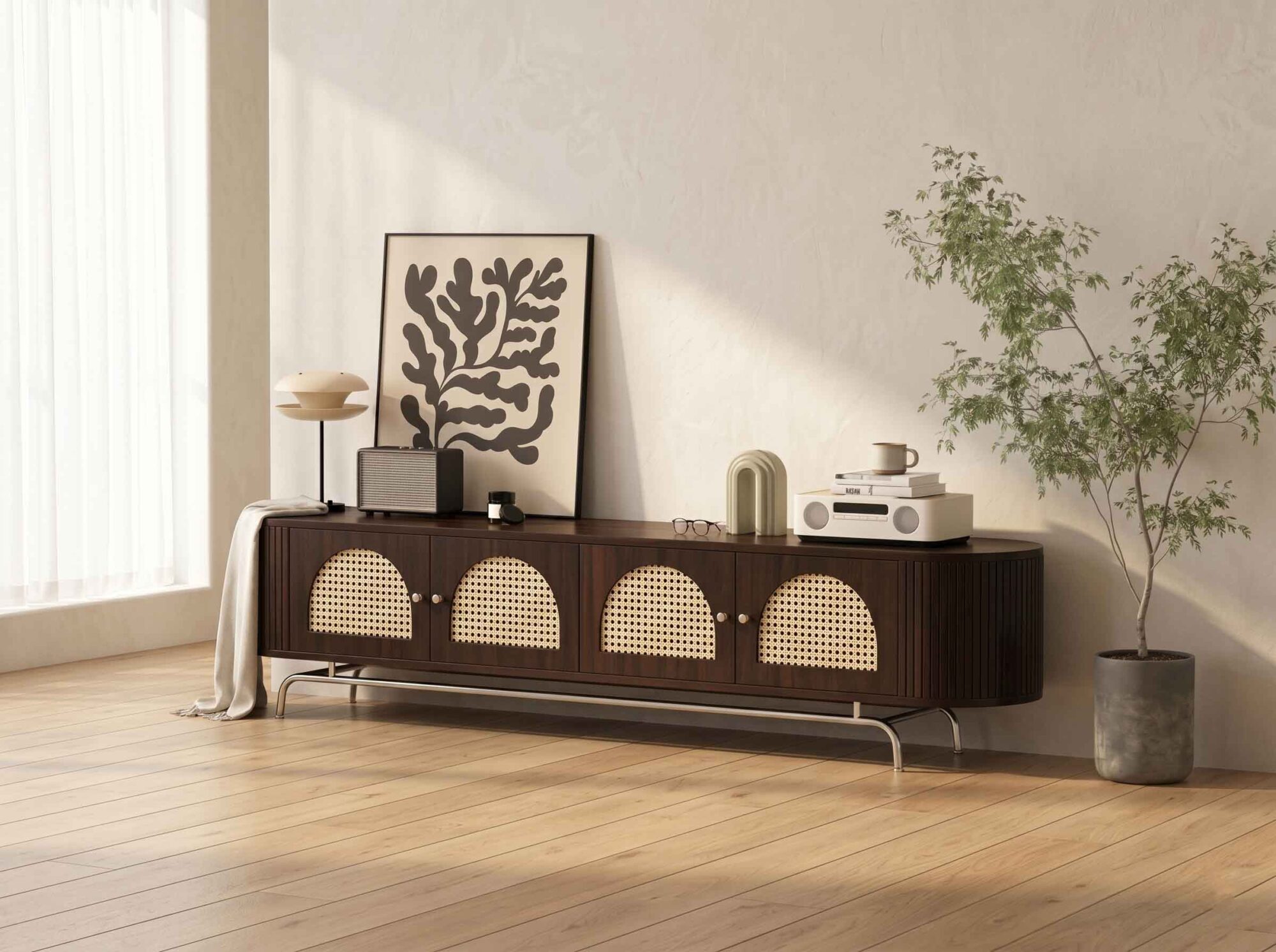 The Koda Rattan TV Stand