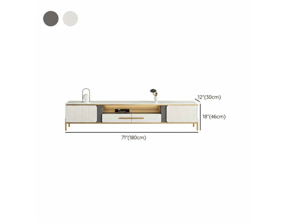 Ormau Glass Open TV Stand