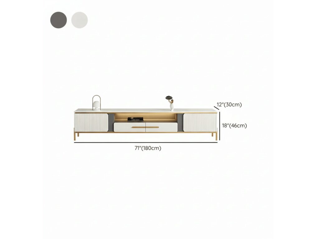 Ormau Glass Open TV Stand