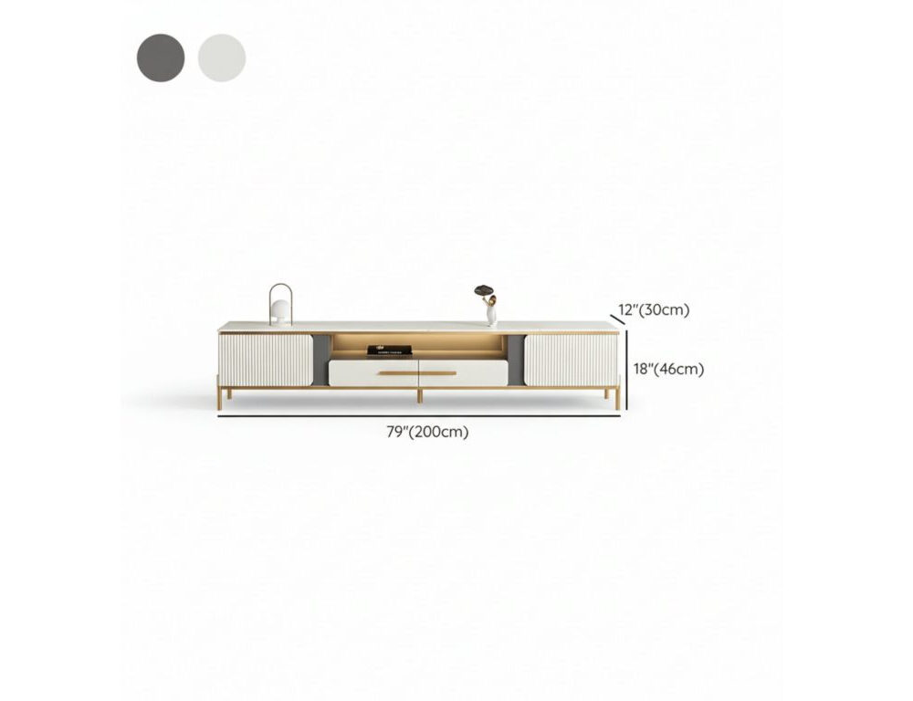 Ormau Glass Open TV Stand