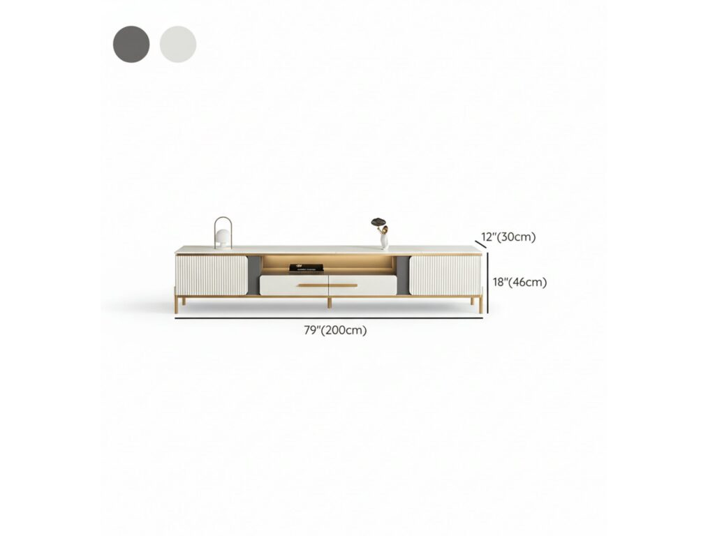 Ormau Glass Open TV Stand