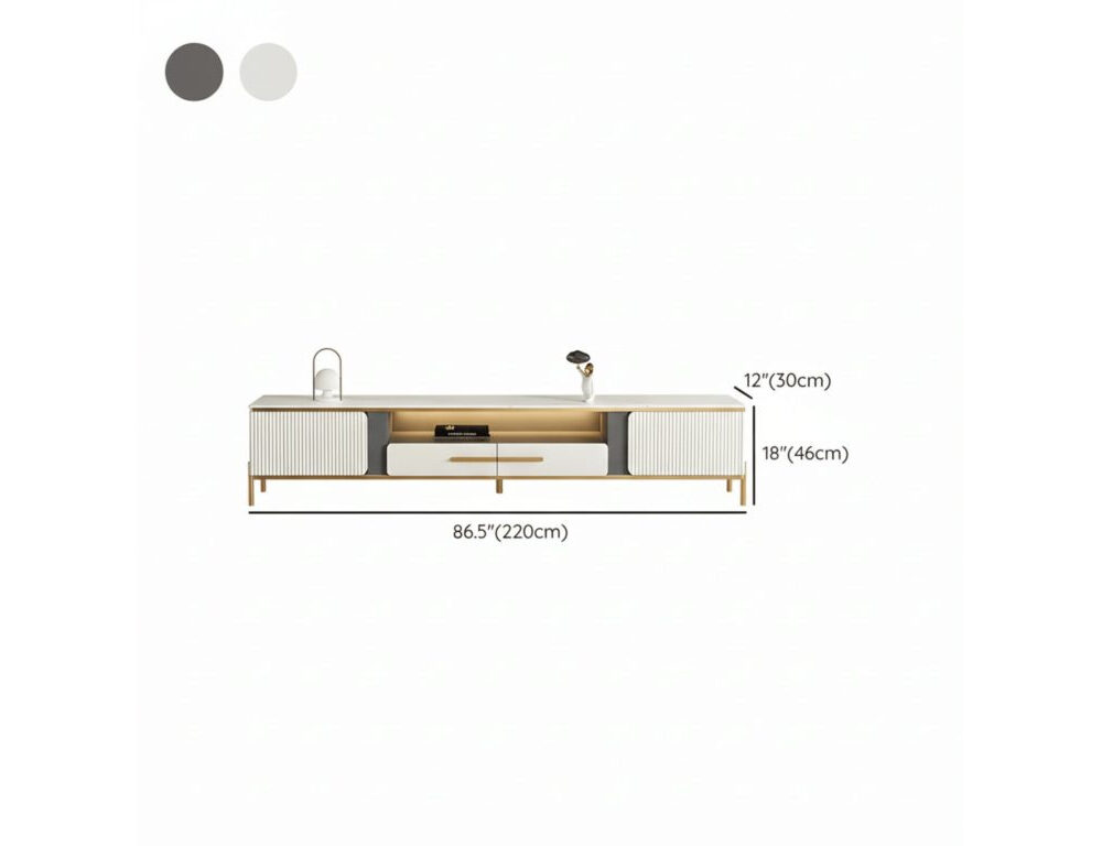 Ormau Glass Open TV Stand